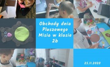 Obchody Dnia Pluszowego Misia w klasie 2B
