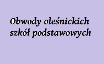 Obwody szkół