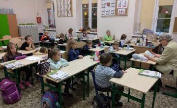 Czytelnicze spotkanie uczniów klas I
