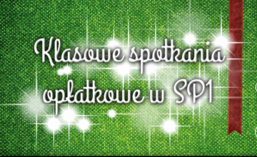 Klasowe spotkania wigilijne