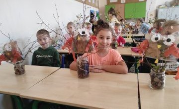 Jesienne sowy uczniów klasy 2 a