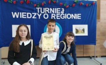 Sukces uczniów w Międzyszkolnym Turnieju Wiedzy o Regionie 