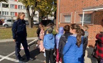 Odwiedziny w Powiatowej Komendzie Policji w Oleśnicy. 