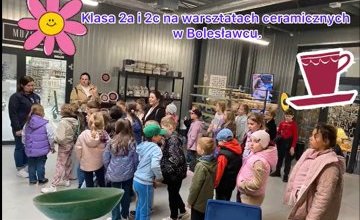 Uczniowie klas 2 na warsztatach ceramicznych