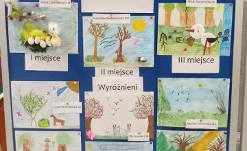 Szkolny konkurs plastyczny „Wiosna w lesie”