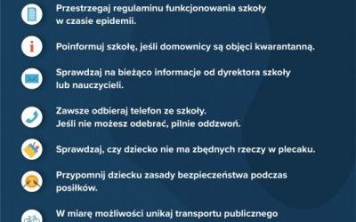 Bezpieczny powrót do szkoły - wskazówki dla rodzica