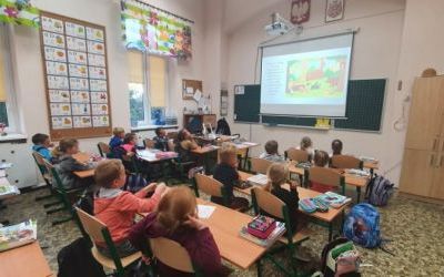 Uczniowie klasy 1 c realizują Ogólnopolski Program Kraina Muzyki "Dźwięki przyrody"  (9)