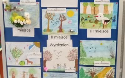 Szkolny konkurs plastyczny „Wiosna w lesie” (1)